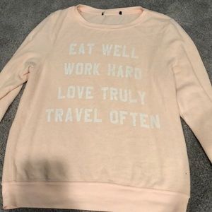 wild fox size SMALL pink sweatshirt